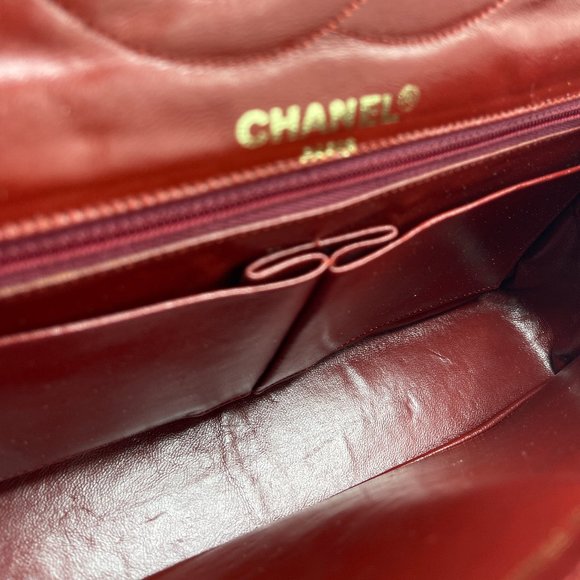 Chanel Black Lambskin Paris Double Flap Medium - Picture 9 of 9